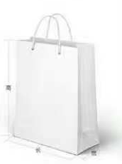 Paper bag with handles structure illustration