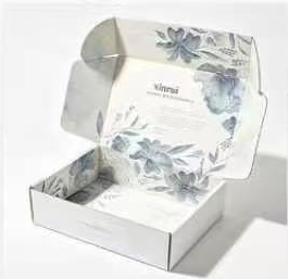 Open floral printed mailer box style reference